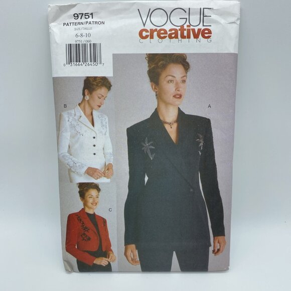 Vintage 90s Lot of 5 Sewing Patterns Women's Skirts Tops Jackets Dresses - Picture 9 of 16